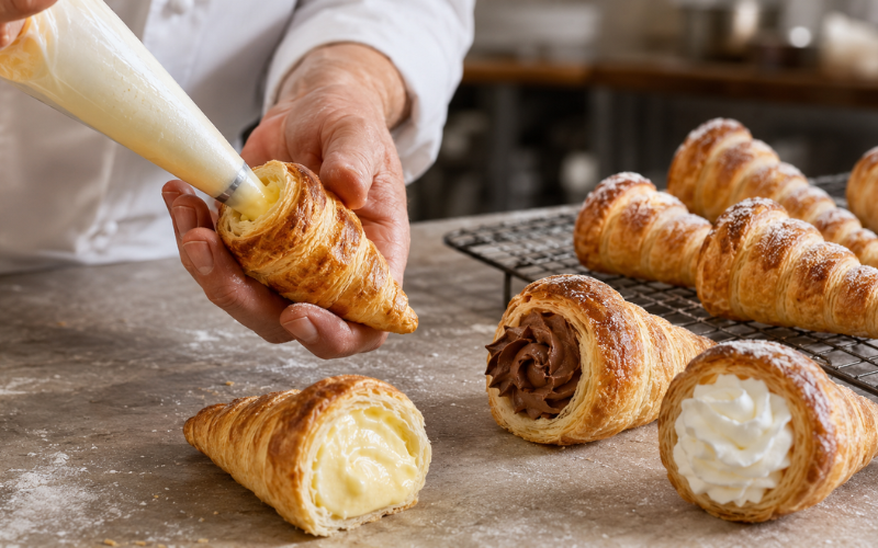 Conical Cream Fillings, Pastry Types And Baker’s Guide