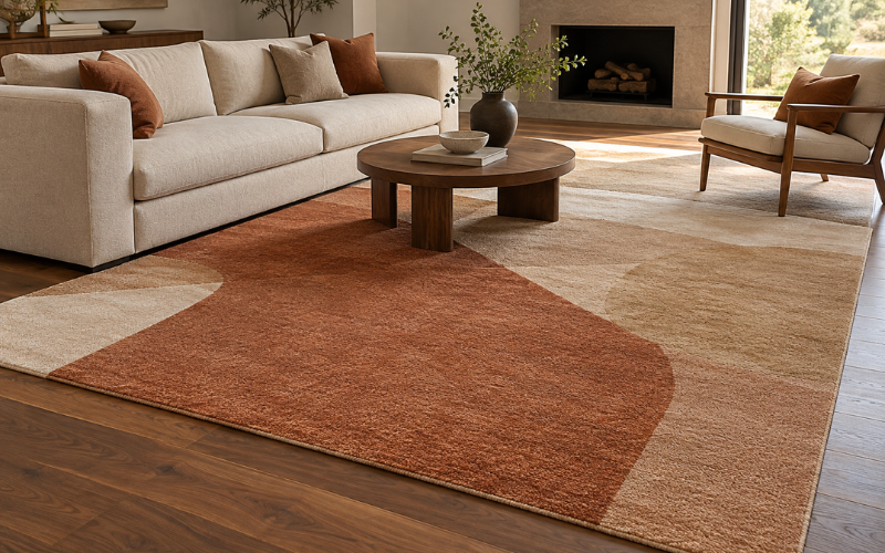 Contemporary Area Rugs Choose The Right Style, Size And Material