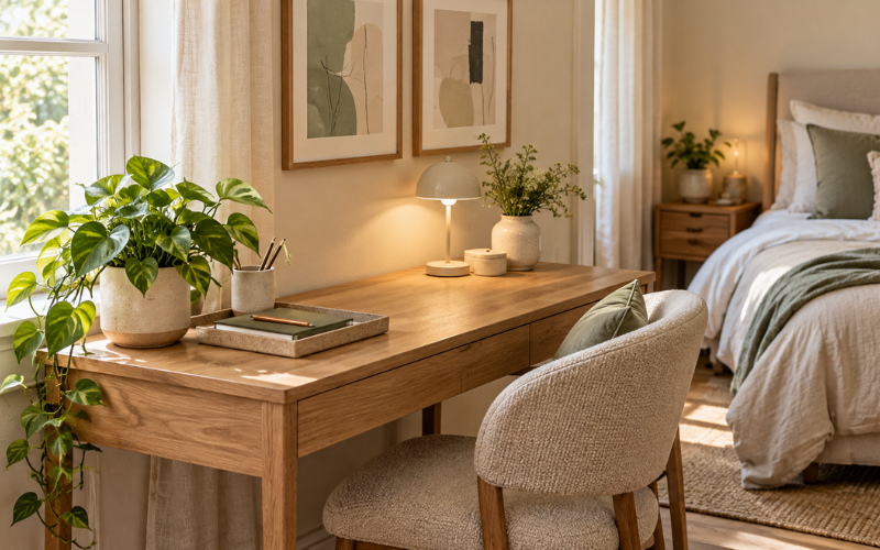 How To Decorate Bedroom Desk Area Stylish Ideas For A Calm Space