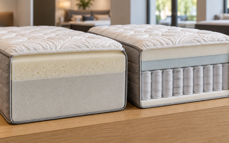 Make A Table Comparing Memory Foam Vs Hybrid Mattresses Comfort, Support And Cost Guide